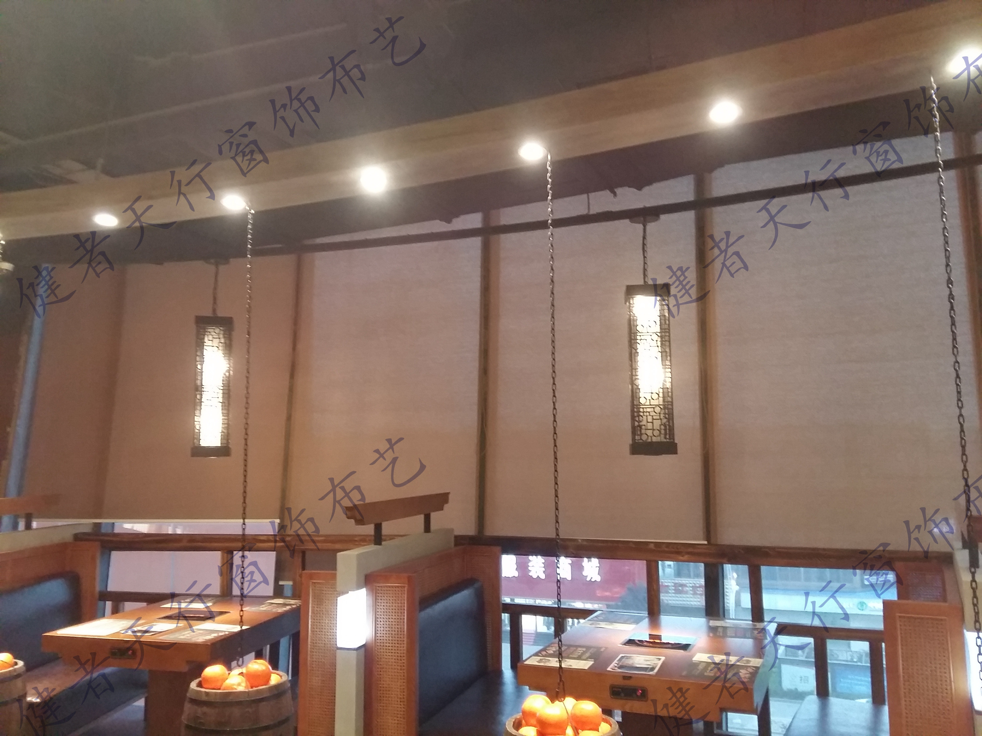 仿麻风格卷帘